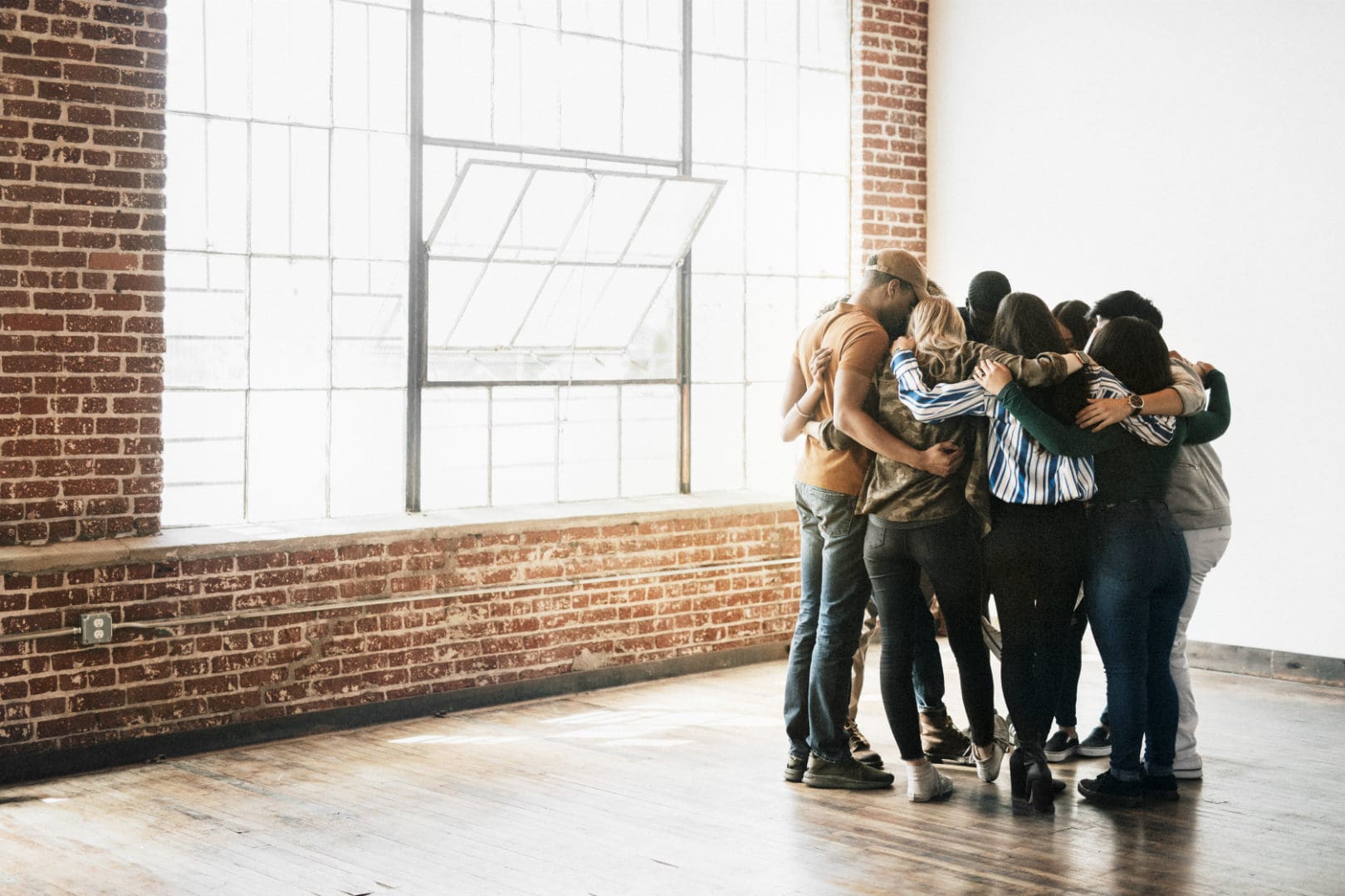 Group of People Hugging